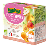 Poki Compote Pomme Pêche & Abricot Enfants