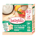 Brassé Végétal Riz Pêche Poire + 6 mois