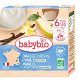 Brassé Lait de Chèvre Poire Vanille + 6 mois