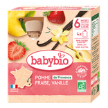 Gourdes Pomme Fraise Vanille Dès 6 mois
